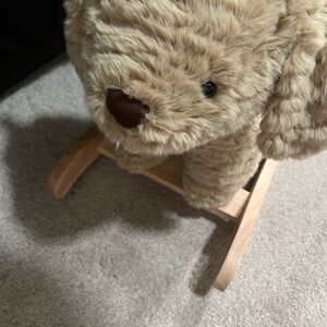 Pottery Barn Kids Tan Rocking Puppy